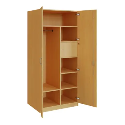 Q 26-80 skříň šatní, 2-dvéřová, 800x600x1800mm, buk royal